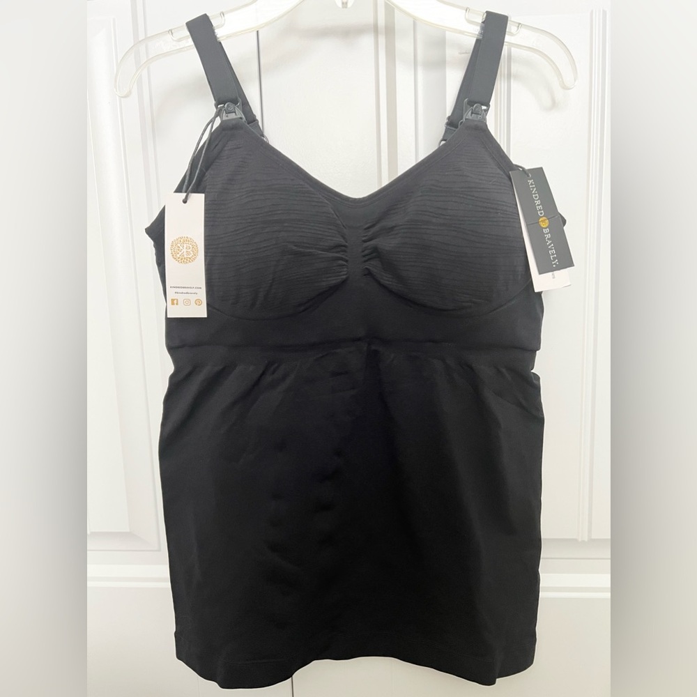 Kindred Bravely Sublime Hands-Free Pumping & Nursing Tank - Black - M Busty NWT
